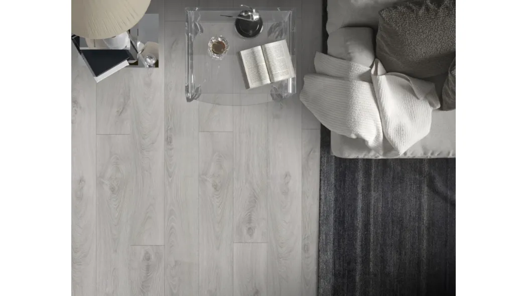 Pavimento Lamfloor Grande Rovere Cenere di Virag