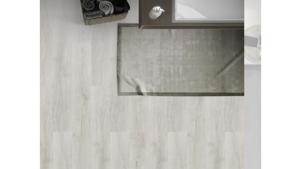 Pavimento Evolution ZeroAqua Rovere Grigio Cenere di Virag