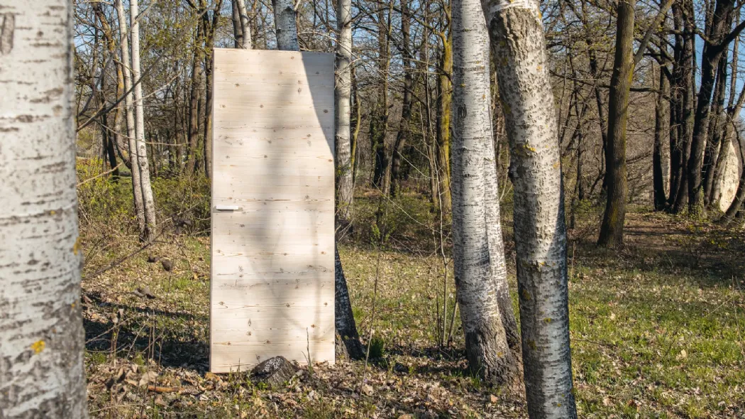 Porte interna Essenza Abete Bianco battente di Sololegno