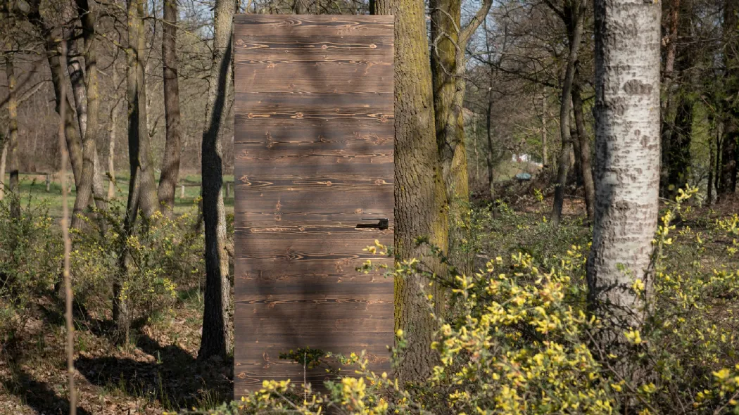 Porta interna Essenza Abete Petrolio di Sololegno