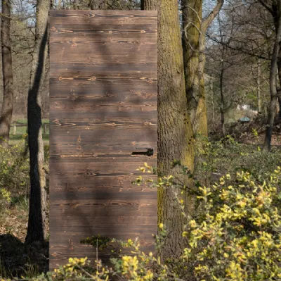 Porta interna Essenza Abete Petrolio di Sololegno