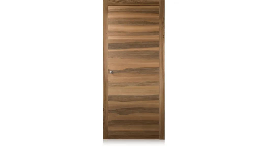 Porta per interni Exit in legno finitura Noce natural touch di Ferrero Legno