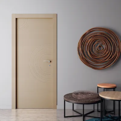 Porta interna Living LV05 in legno laccato di Sololegno